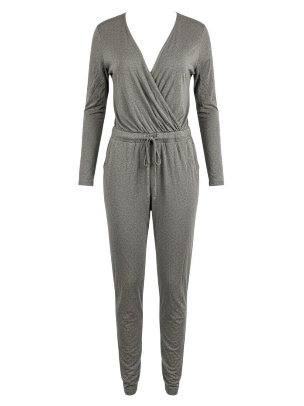 Gap Maternity Gray Long Sleeve Wrap Jumpsuit XS